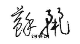 骆恒光苏丽草书个性签名怎么写