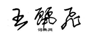 朱锡荣王丽飞草书个性签名怎么写