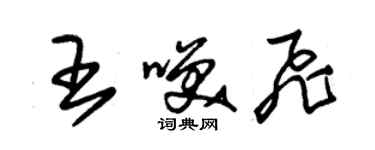朱锡荣王笑飞草书个性签名怎么写