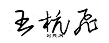朱锡荣王杭飞草书个性签名怎么写