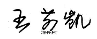 朱锡荣王前凯草书个性签名怎么写