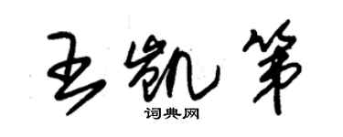 朱锡荣王凯第草书个性签名怎么写