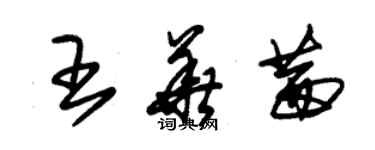朱锡荣王华茜草书个性签名怎么写