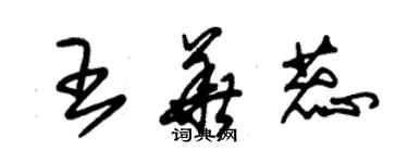 朱锡荣王华蕊草书个性签名怎么写