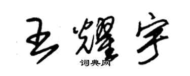 朱锡荣王耀宇草书个性签名怎么写