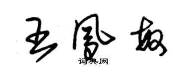 朱锡荣王凤敏草书个性签名怎么写