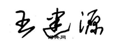 朱锡荣王建源草书个性签名怎么写