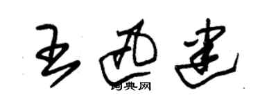 朱锡荣王迅建草书个性签名怎么写