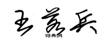 朱锡荣王若兵草书个性签名怎么写