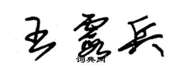 朱锡荣王霞兵草书个性签名怎么写
