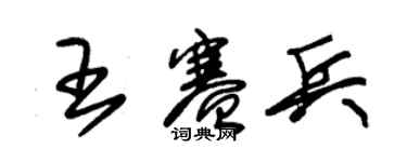 朱锡荣王赛兵草书个性签名怎么写