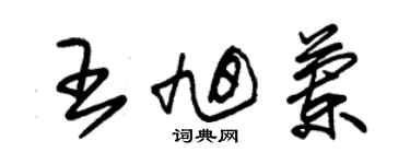 朱锡荣王旭兰草书个性签名怎么写