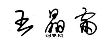 朱锡荣王晶雷草书个性签名怎么写