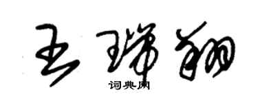 朱锡荣王瑞翔草书个性签名怎么写