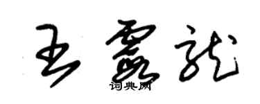 朱锡荣王霞龙草书个性签名怎么写