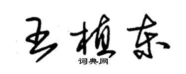 朱锡荣王植东草书个性签名怎么写
