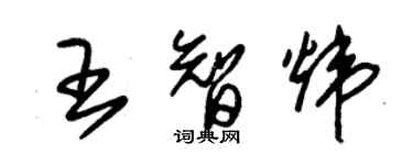 朱锡荣王智炜草书个性签名怎么写