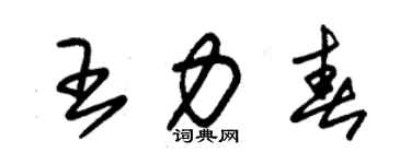 朱锡荣王力春草书个性签名怎么写