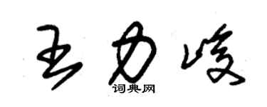 朱锡荣王力峻草书个性签名怎么写