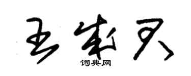 朱锡荣王成君草书个性签名怎么写