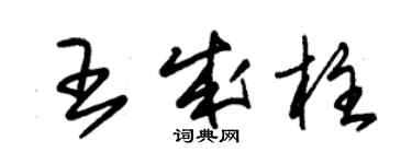 朱锡荣王成柱草书个性签名怎么写