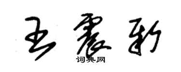 朱锡荣王震新草书个性签名怎么写