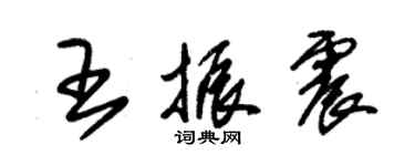 朱锡荣王振震草书个性签名怎么写