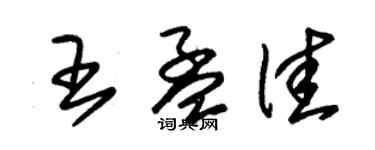 朱锡荣王孟佳草书个性签名怎么写
