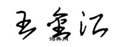 朱锡荣王金江草书个性签名怎么写