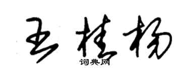 朱锡荣王桂杨草书个性签名怎么写
