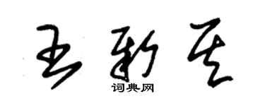 朱锡荣王新其草书个性签名怎么写