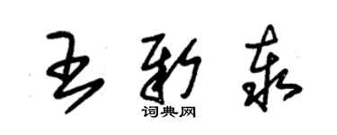 朱锡荣王新泰草书个性签名怎么写