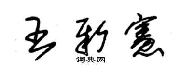 朱锡荣王新宪草书个性签名怎么写