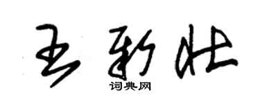 朱锡荣王新壮草书个性签名怎么写