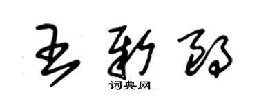 朱锡荣王新朗草书个性签名怎么写