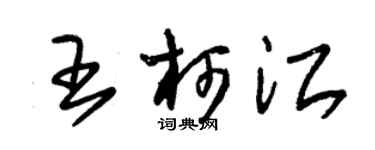 朱锡荣王柯江草书个性签名怎么写