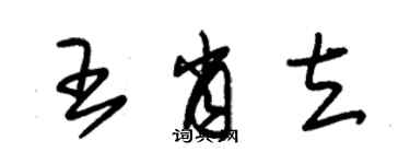 朱锡荣王肖立草书个性签名怎么写