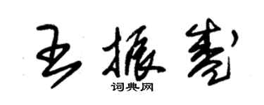 朱锡荣王振盛草书个性签名怎么写