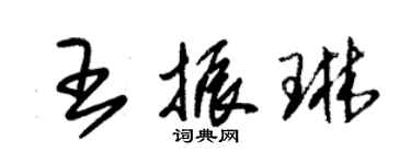 朱锡荣王振琳草书个性签名怎么写