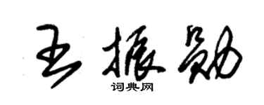 朱锡荣王振勋草书个性签名怎么写