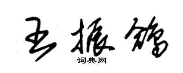 朱锡荣王振鸽草书个性签名怎么写