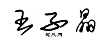 朱锡荣王子晶草书个性签名怎么写