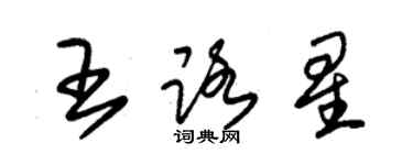 朱锡荣王路星草书个性签名怎么写