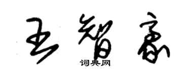 朱锡荣王智豪草书个性签名怎么写