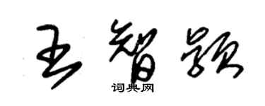 朱锡荣王智颖草书个性签名怎么写