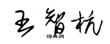 朱锡荣王智杭草书个性签名怎么写