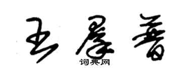 朱锡荣王群普草书个性签名怎么写