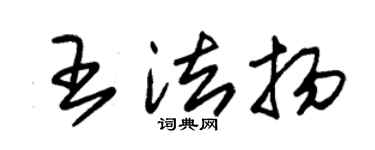 朱锡荣王法扬草书个性签名怎么写