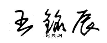朱锡荣王铭辰草书个性签名怎么写