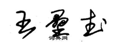 朱锡荣王垒武草书个性签名怎么写